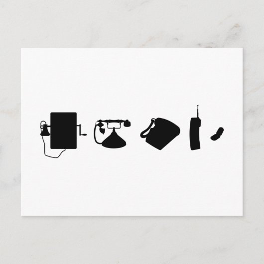 Technologie Evolutionstheorie des Telefon  ポストカード (正面)