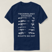 Technology Changes Rights Do Not Pro Guns Rights U Tシャツ (デザイン正面)
