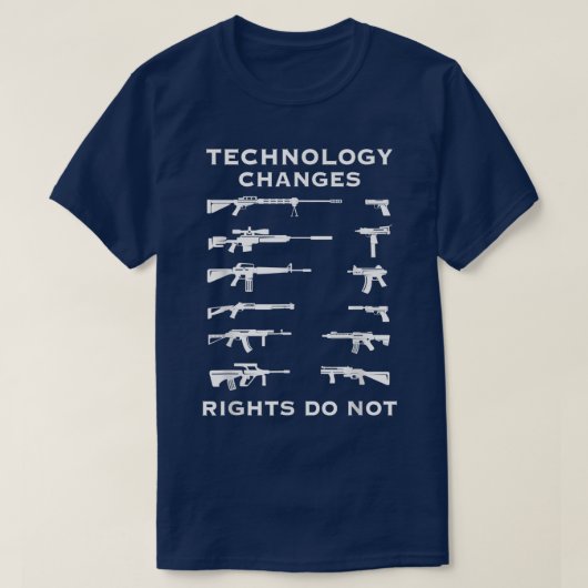 Technology Changes Rights Do Not Pro Guns Rights U Tシャツ (デザイン正面)