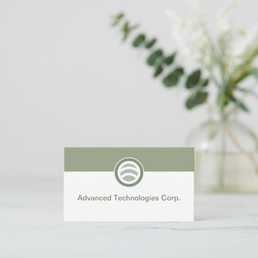 Technology Logo Business Cards Design 名刺 (スタンド正面)