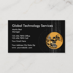 Technology Servicesグローバル名刺テンプレート 名刺