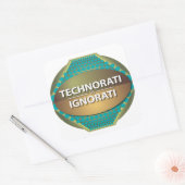 Technorati対Ignorati スクエアシール (封筒)