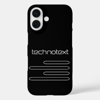 Technotext Techno Text Logo iPhone 16ケース