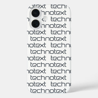 Technotext Techno Text Logo iPhone 16ケース