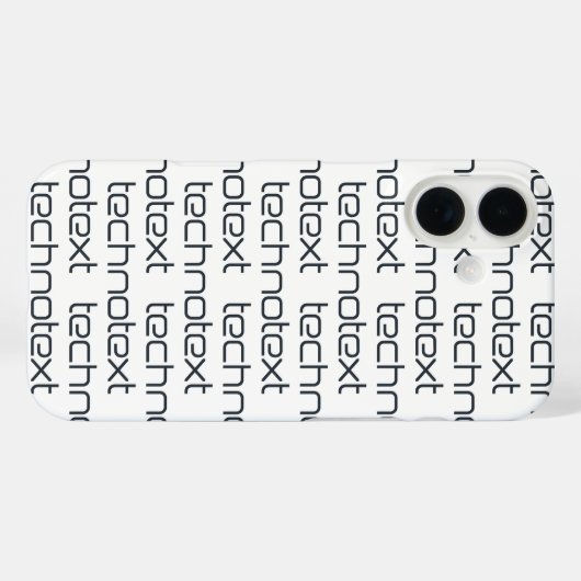 Technotext Techno Text Logo Case-Mate iPhoneケース (裏面 (横))