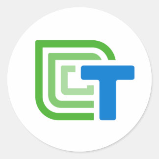 Technovation Girlsアイコンのシール ラウンドシール