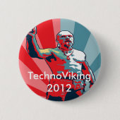 TechnoViking 2012年 缶バッジ (正面)