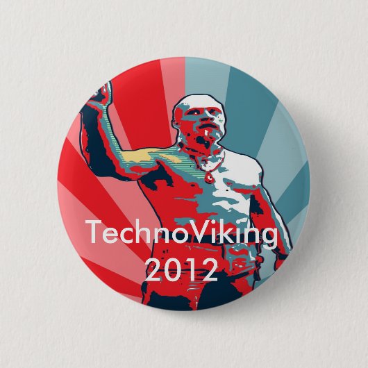 TechnoViking 2012年 缶バッジ (正面)