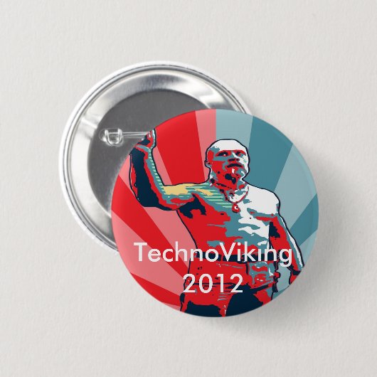 TechnoViking 2012年 缶バッジ (正面&裏面)
