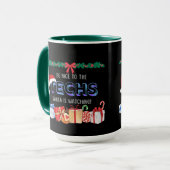 Techs Santaが見ている マグカップ (正面左)