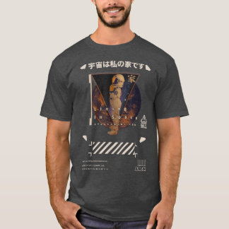 Techwear Cyberpunk Living in宇宙 Tシャツ