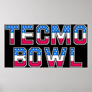 Tecmoボウルロゴ ポスター