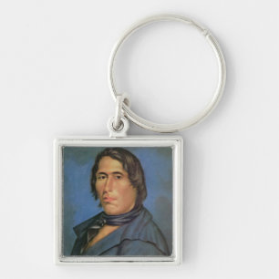 Tecumseh (1768-1813年) (キャンバスの油) キーホルダー