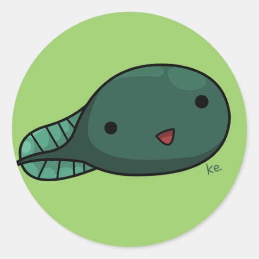 Tedステッカー ラウンドシール (正面)