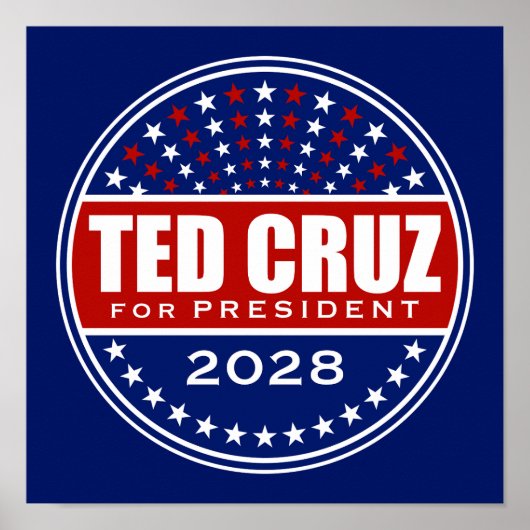 Ted Cruz大統領2028 ポスター (正面)