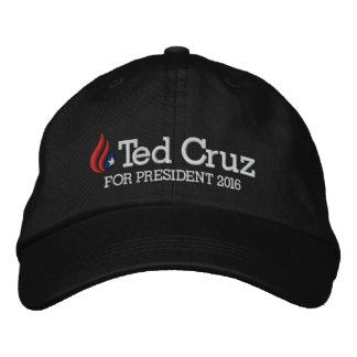 Ted Cruz 大統領 2016 刺繍入りキャップ