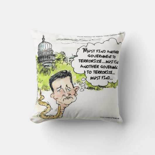 Ted Cruz 草むらに潜む蛇 スロー枕 クッション (正面)