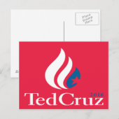 Ted Cruz 2016ロゴ ポストカード (正面/裏面)