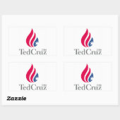 Ted Cruz 2016ロゴ 長方形シール (シート)