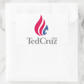 Ted Cruz 2016ロゴ 長方形シール (バッグ)
