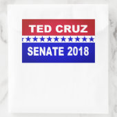 Ted Cruz 2018上院ステッカー 長方形シール (バッグ)