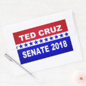 Ted Cruz 2018上院ステッカー 長方形シール (封筒)