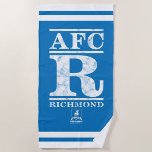 Ted Lasso   AFC R Richmond Text Logo ビーチタオル