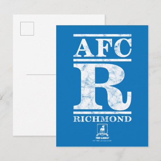 Ted Lasso | AFC R Richmond Text Logo ポストカード (正面/裏面)