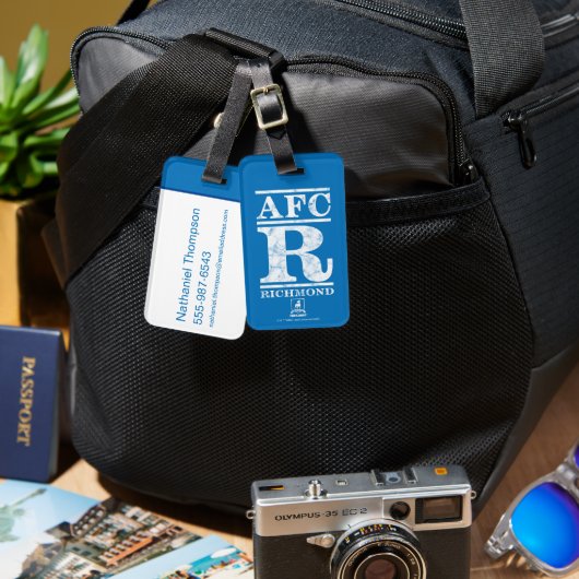 Ted Lasso | AFC R Richmond Text Logo ラゲッジタグ (正面&裏面)