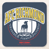 Ted Lasso | AFC Richmond Athletic Circle Badge スクエアペーパーコースター (正面)