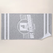 Ted Lasso | AFC Richmond Athletic Stripe Graphic ビーチタオル (正面)