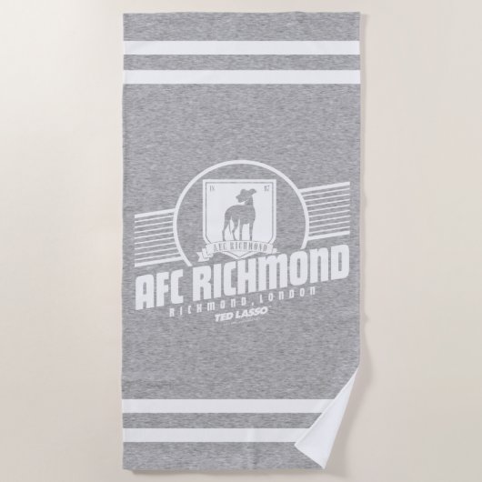 Ted Lasso | AFC Richmond Athletic Stripe Graphic ビーチタオル (正面)