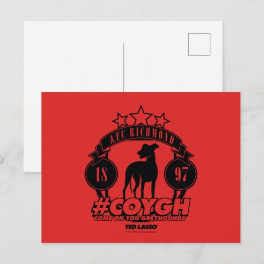 Ted Lasso | AFC Richmond #COYGH ポストカード (正面/裏面)