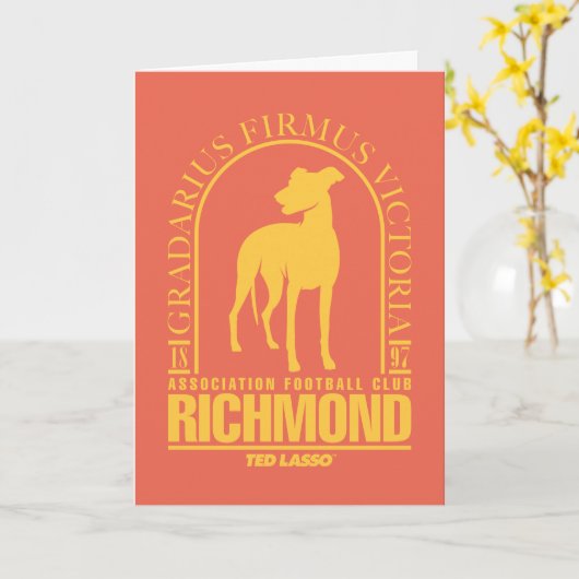 Ted Lasso | AFC Richmond Gold Arched Logo カード (黄色い花)