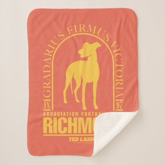 Ted Lasso | AFC Richmond Gold Arched Logo シェルパブランケット (正面)
