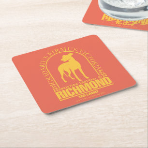 Ted Lasso   AFC Richmond Gold Arched Logo スクエアペーパーコースター