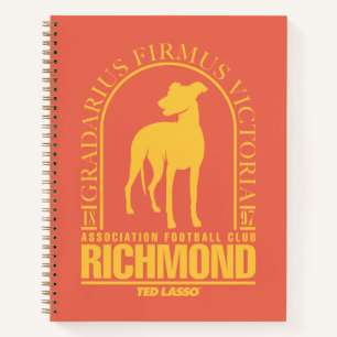 Ted Lasso AFC Richmond Gold Arched Logo ノートブック