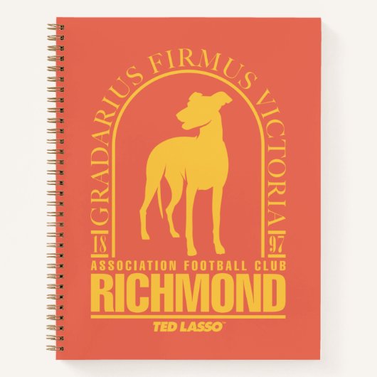 Ted Lasso | AFC Richmond Gold Arched Logo ノートブック (正面)