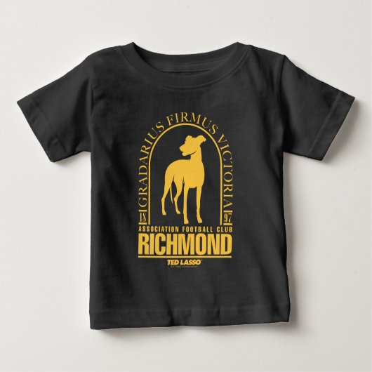 Ted Lasso | AFC Richmond Gold Arched Logo ベビーTシャツ (正面)