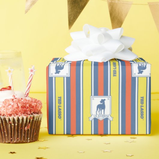 Ted Lasso | AFC Richmond Logo Stripe Pattern ラッピングペーパー (誕生日パーティー)