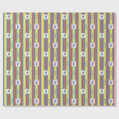 Ted Lasso | AFC Richmond Logo Stripe Pattern ラッピングペーパー (フラット)