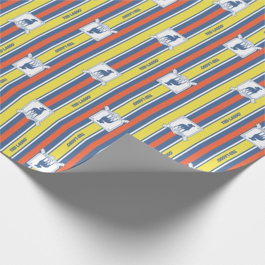 Ted Lasso | AFC Richmond Logo Stripe Pattern ラッピングペーパー (角)