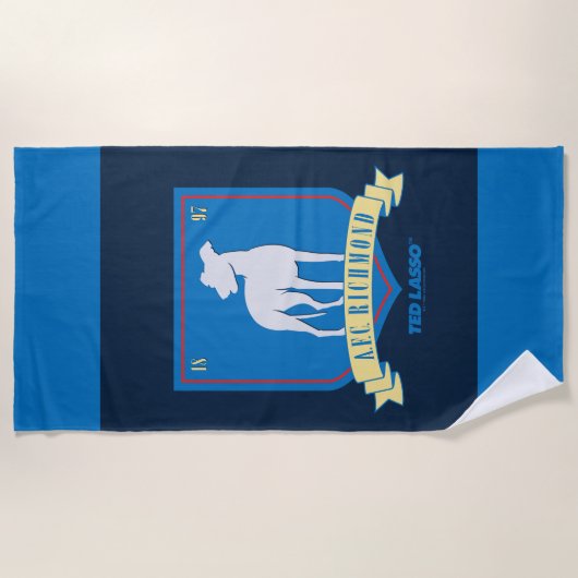 Ted Lasso | AFC Richmond Team Logo ビーチタオル (正面)