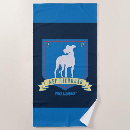 Ted Lasso | AFC Richmond Team Logo ビーチタオル (正面)