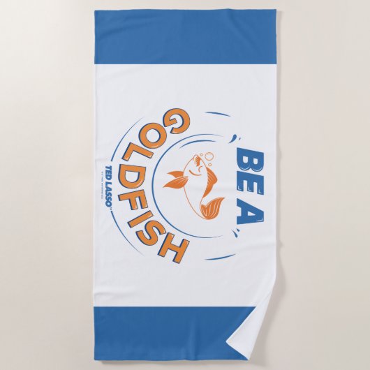 Ted Lasso | Be A Goldfish ビーチタオル (正面)