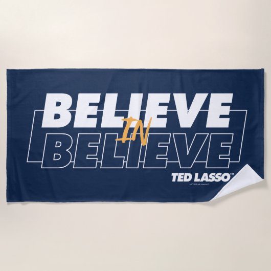 Ted Lasso | Believe in Believe ビーチタオル (正面)