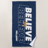 Ted Lasso | Believe in Believe ビーチタオル (正面)