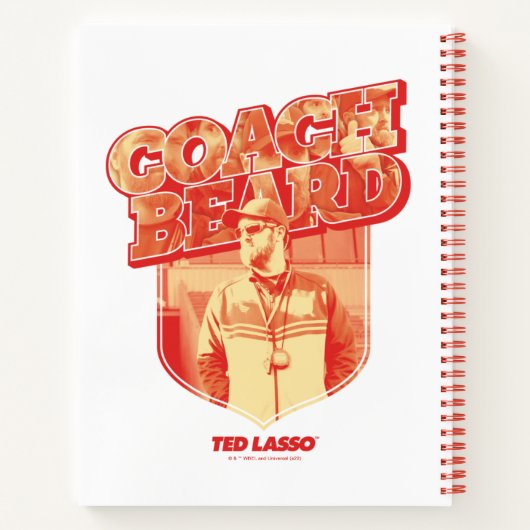 Ted Lasso | Coach Beard Badge ノートブック (裏面)