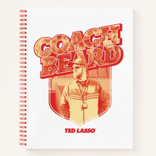 Ted Lasso | Coach Beard Badge ノートブック (正面)