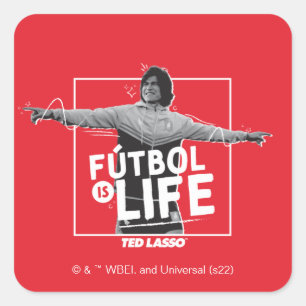 Ted Lasso Dani Rojas Fútbol is Life スクエアシール